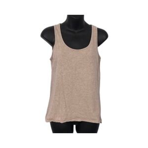 Andrea Jovine Womens Tank Top Sleeveless Lace Back Casual Everyday Basic Top